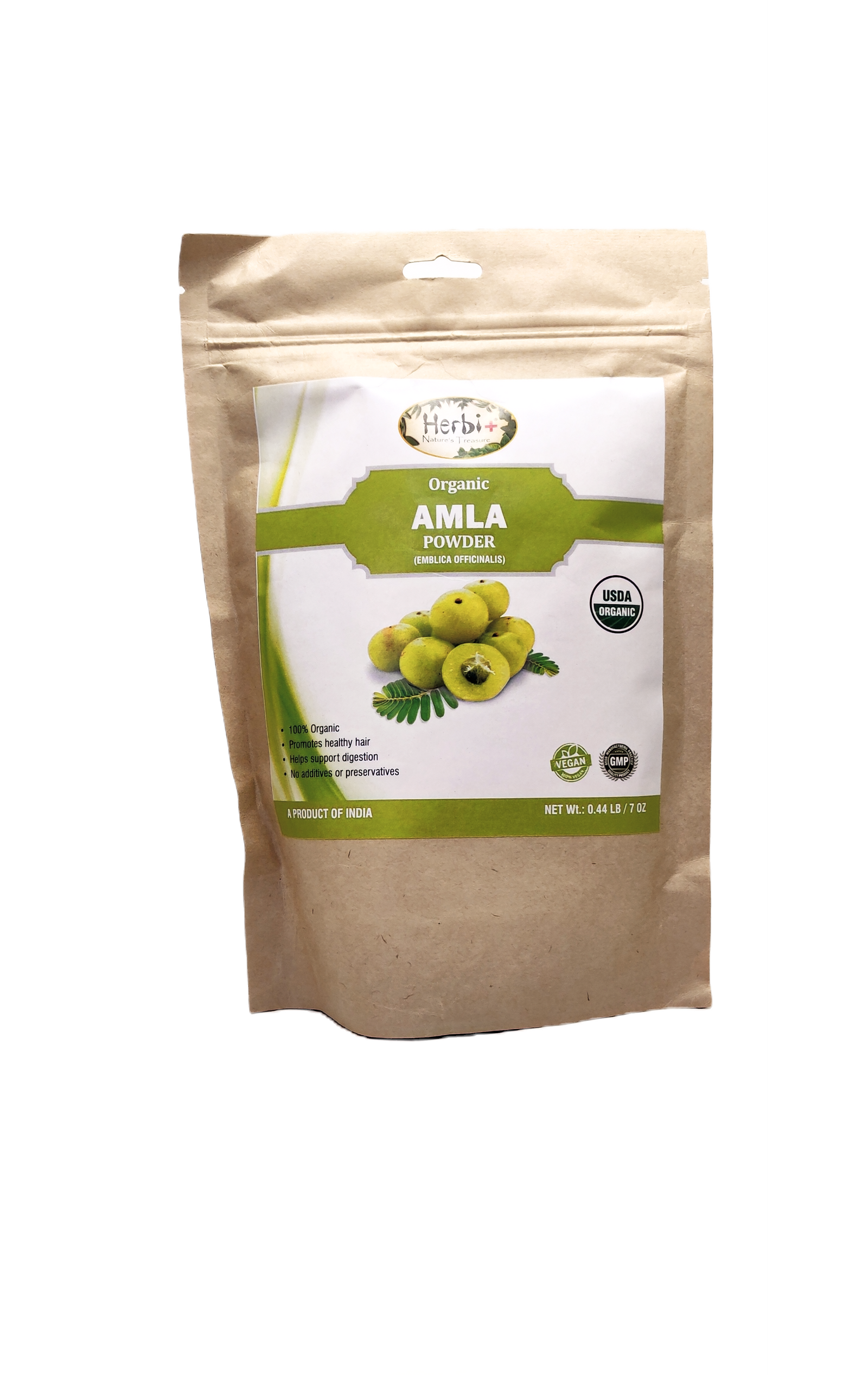 Organic Herbi Plus Amla Powder 200 g 7 oz