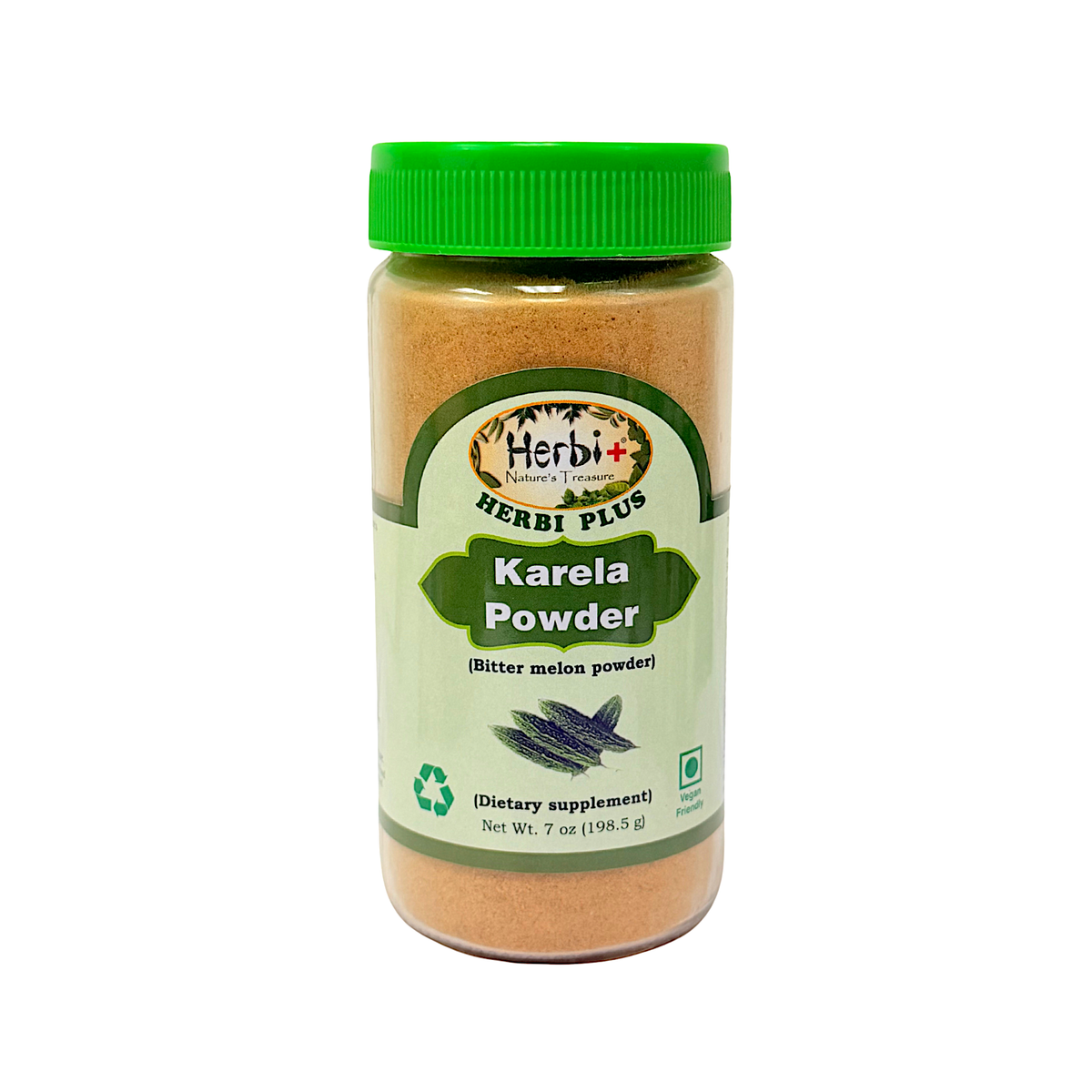 Herbi Plus Karela Powder 7 oz Bitter Melon Powder | Ayurvedic Herb ...