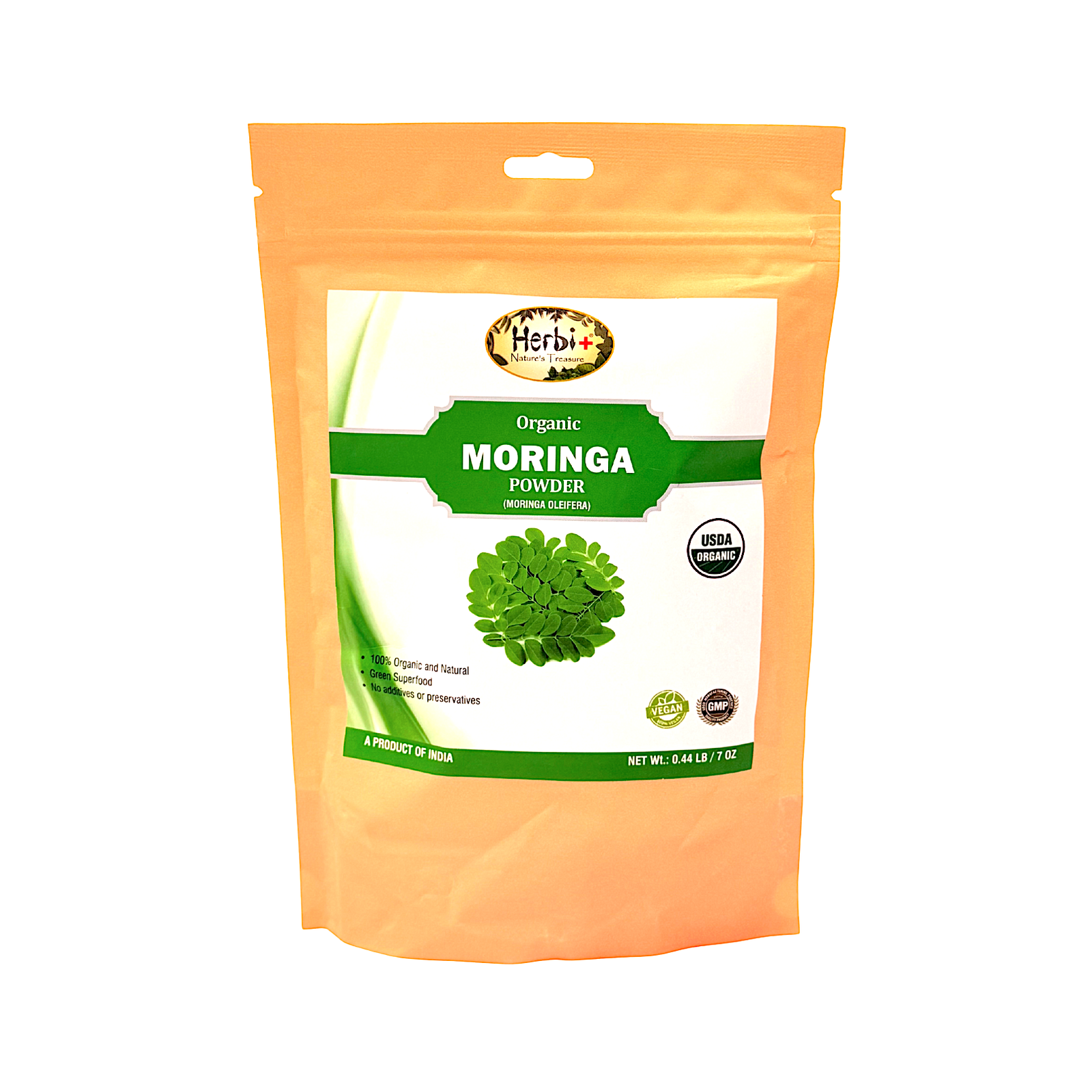 Organic Herbi Plus Moringa Powder 200 g 7 oz