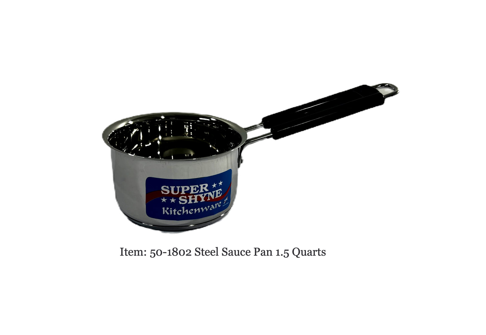 Sauce Pan Steel with Heavy Bottom 6.25 Inch H:3.5 Inch 50